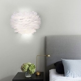 Lampă decorativă de perete cu pene creative