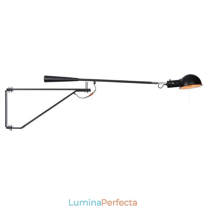 Lampă de perete cu un singur braț balansier Lampă de lectură de noptieră