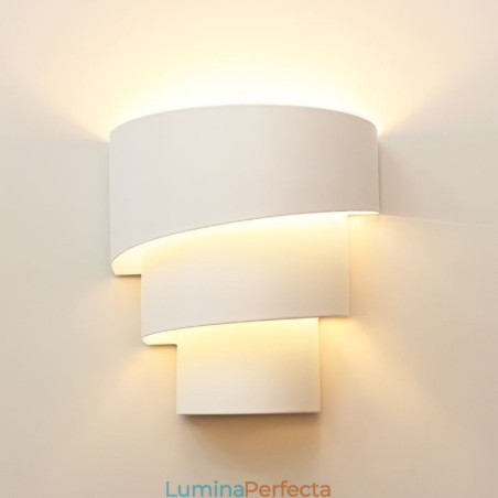 Lampă de perete modernă, minimalistă, în formă de spirală Lampă de perete modernă, minimalistă, în formă de spirală