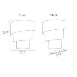 Lampă de perete modernă, minimalistă, în formă de spirală