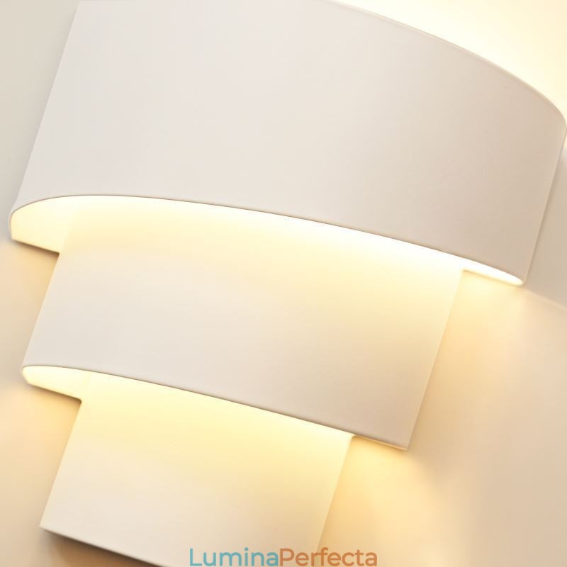 Lampă de perete modernă, minimalistă, în formă de spirală