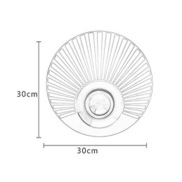 Lampă de perete din alamă nordică scobită în formă rotundă