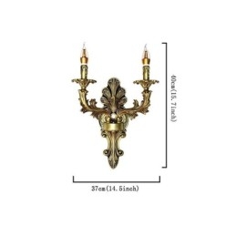Lampă de perete retro europeană Iluminare dublă creativă pentru casă