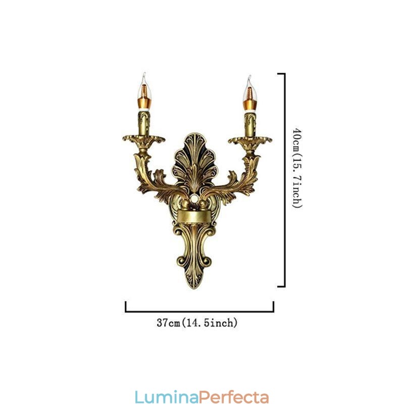 Lampă de perete retro europeană Iluminare dublă creativă pentru casă