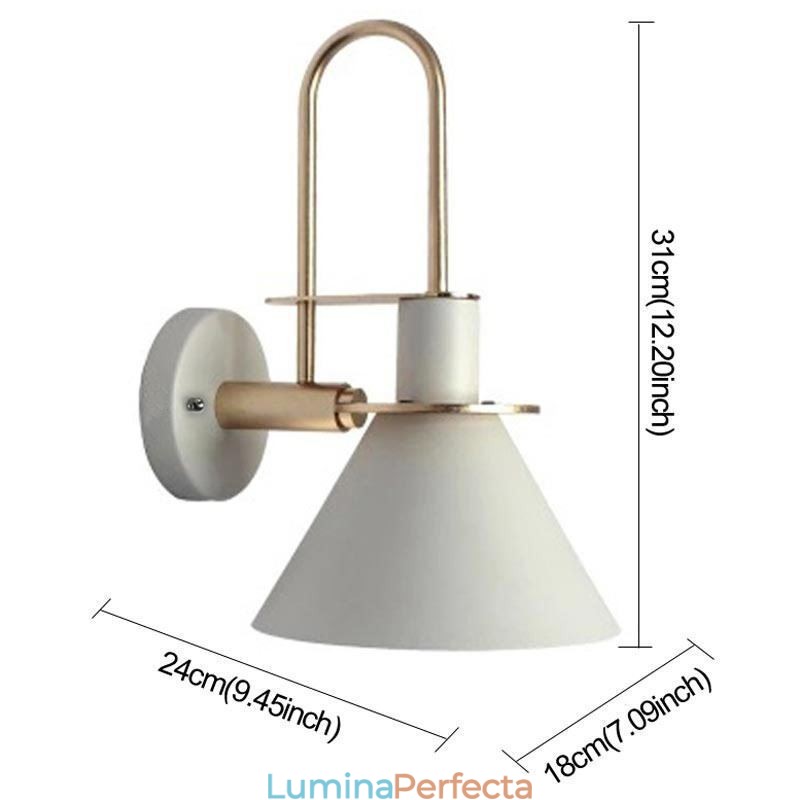 Lampă de perete nordică Applique de perete în stil Makron Oglindă creativă pentru lampă