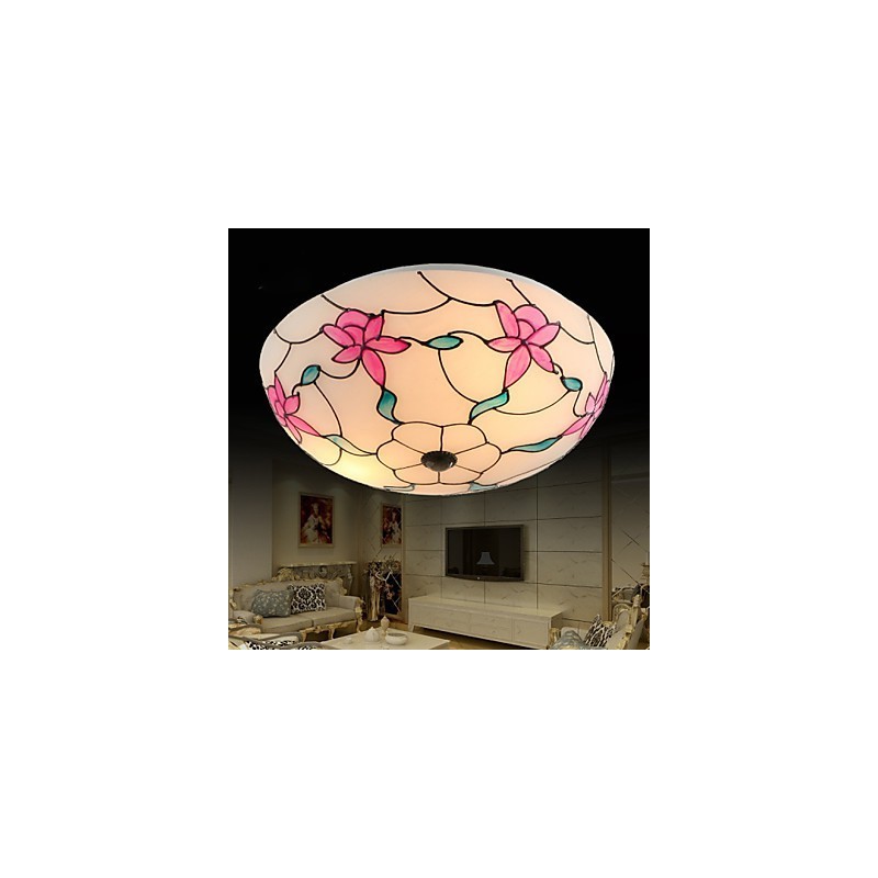 Plafon stil european contractat Lampa cu dom care absoarbe lumina