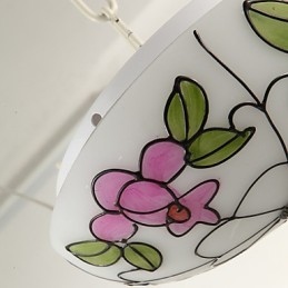 Plafon stil european contractat Lampa cu dom care absoarbe lumina
