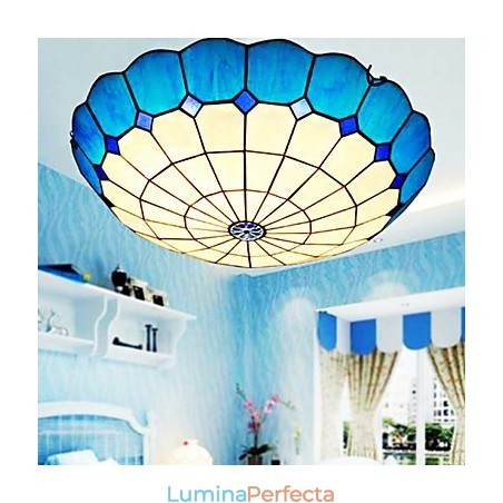 Vitraliul European Rural Creative Arts Absorb Dome Lamp Light Vitraliul European Rural Creative Arts Absorb Dome Lamp Light
