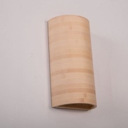 Aplic de perete din bambus japonez Applique de perete semicerc simple Iluminat de noptieră