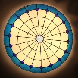 Vitraliul European Rural Creative Arts Absorb Dome Lamp Light
