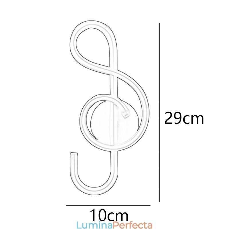 Applique de perete Minimalist Acrilic Note Applique