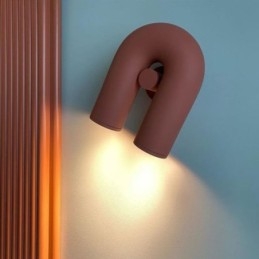 Aplic de perete în formă de U Abajur de perete creativ, minimalist, 90 de abajur rotativ