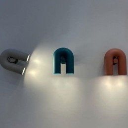 Aplic de perete în formă de U Abajur de perete creativ, minimalist, 90 de abajur rotativ