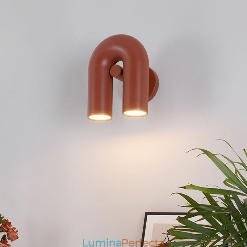 Aplic de perete în formă de U Abajur de perete creativ, minimalist, 90 de abajur rotativ