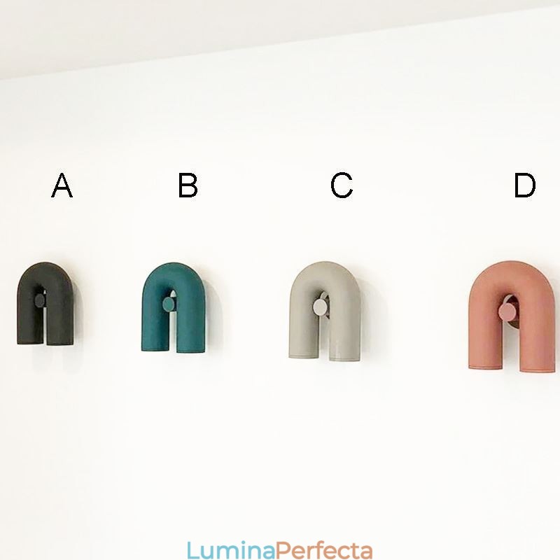 Aplic de perete în formă de U Abajur de perete creativ, minimalist, 90 de abajur rotativ