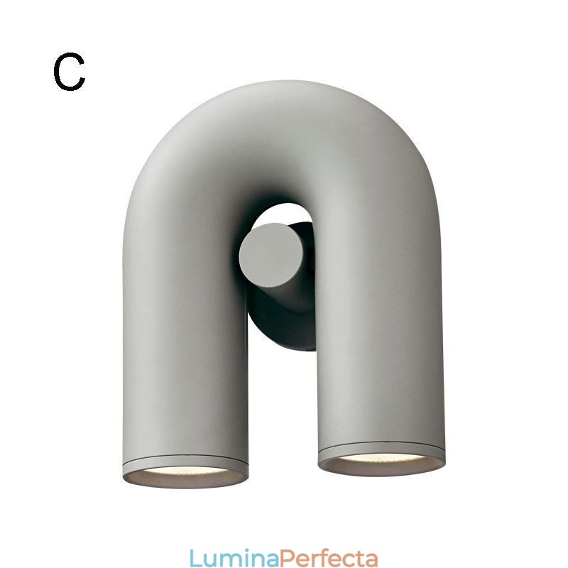 Aplic de perete în formă de U Abajur de perete creativ, minimalist, 90 de abajur rotativ