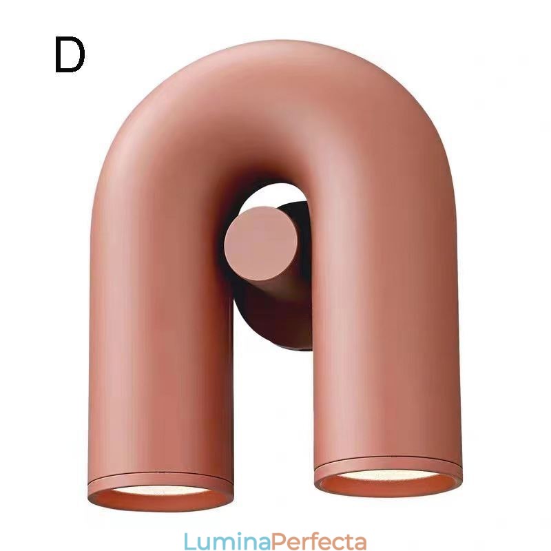 Aplic de perete în formă de U Abajur de perete creativ, minimalist, 90 de abajur rotativ