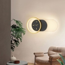 Aplică Modern Minimalist Acrilic Fier Forjat Ceas Aplic