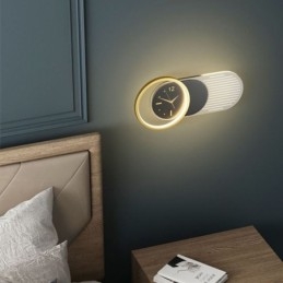Aplică Modern Minimalist Acrilic Fier Forjat Ceas Aplic
