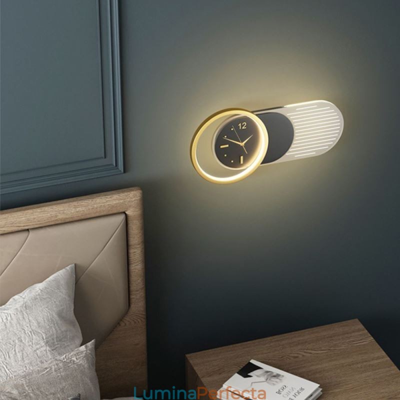 Aplică Modern Minimalist Acrilic Fier Forjat Ceas Aplic