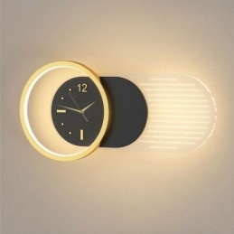 Aplică Modern Minimalist Acrilic Fier Forjat Ceas Aplic