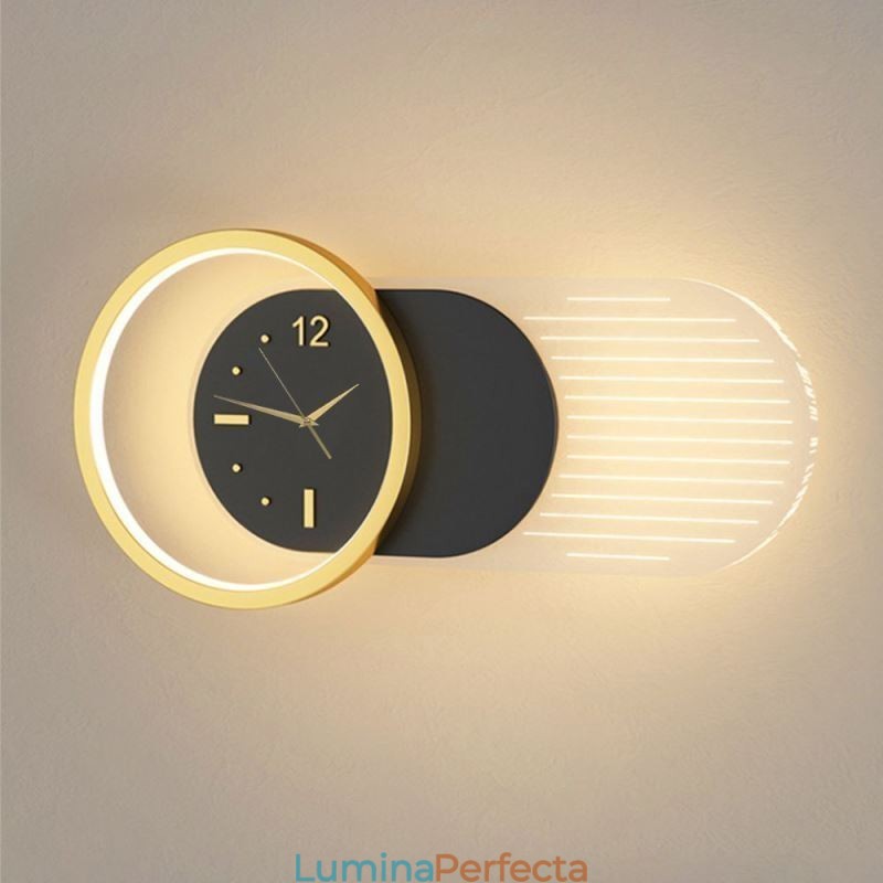 Aplică Modern Minimalist Acrilic Fier Forjat Ceas Aplic
