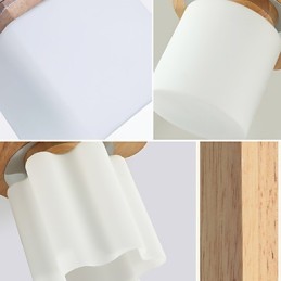 Lemn mini stil modern contemporan cu montare încasată