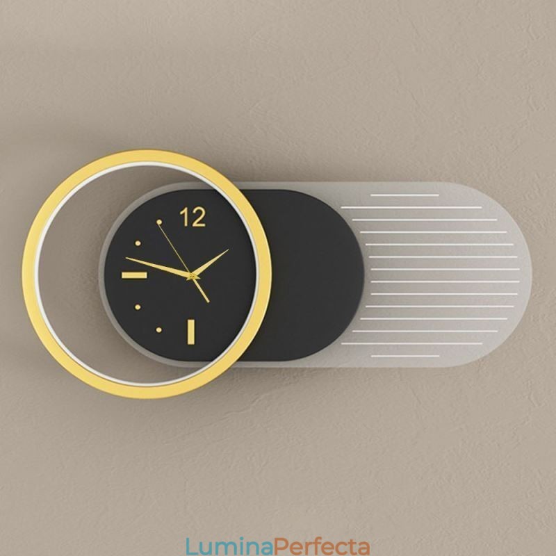 Aplică Modern Minimalist Acrilic Fier Forjat Ceas Aplic