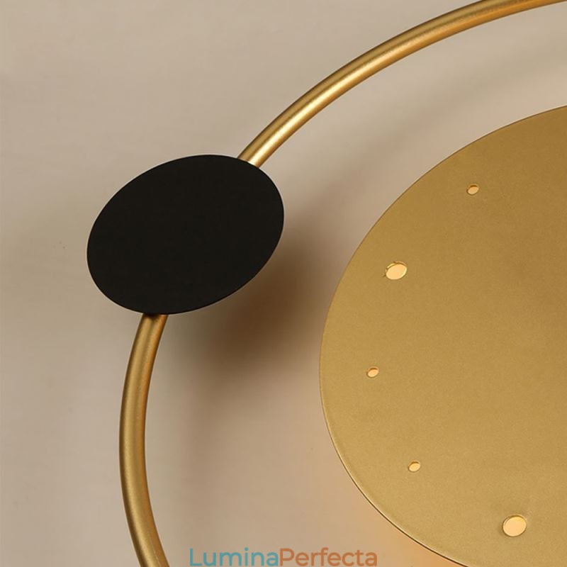 Aplică Ceas Modern Minimalist Fier Forjat Aplică Și