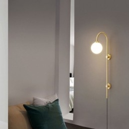 Aplic modern de perete auriu periat