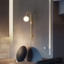Aplic modern de perete auriu periat