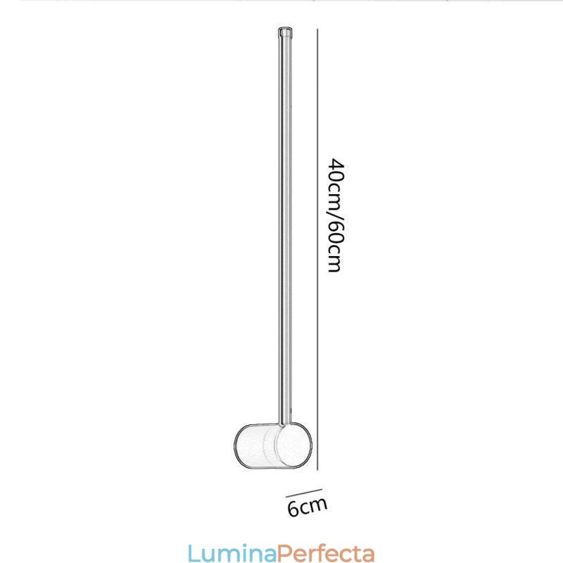 Lampă de perete lungă modernă Lampă decorativă de noptieră