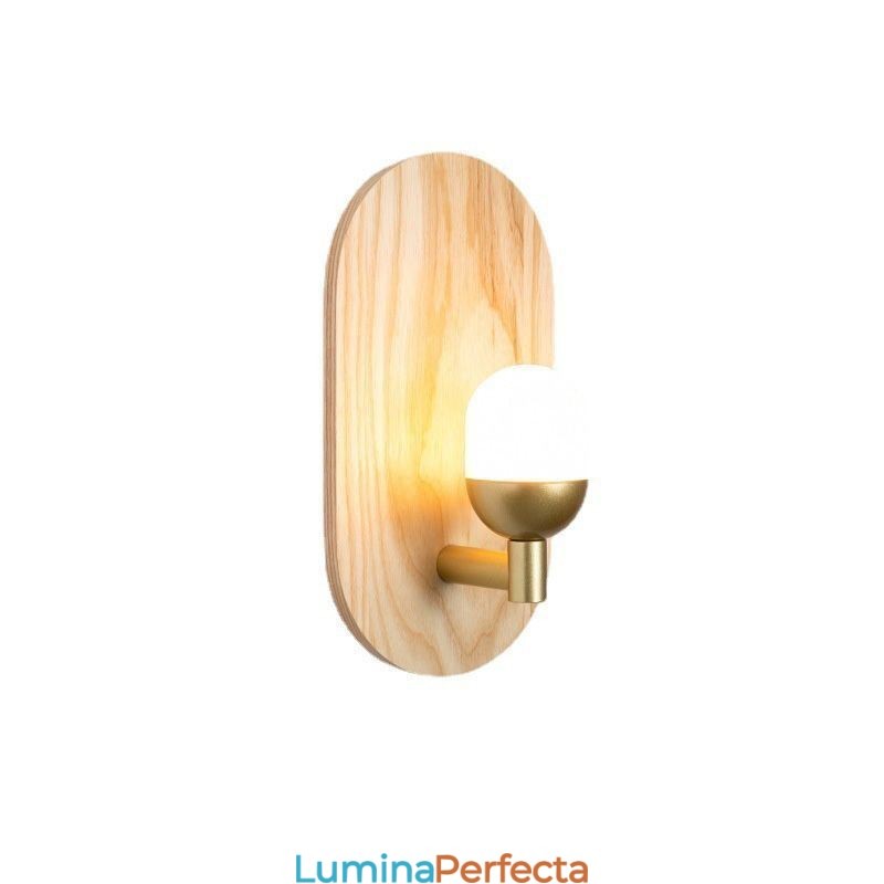 Lampă de perete din lemn de decor. Lumini de intrare pentru culoar