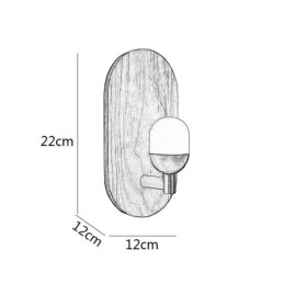 Lampă de perete din lemn de decor. Lumini de intrare pentru culoar