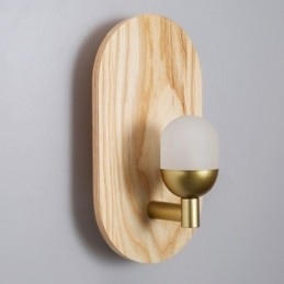 Lampă de perete din lemn de decor. Lumini de intrare pentru culoar