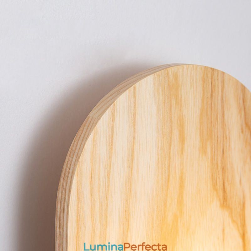 Lampă de perete din lemn de decor. Lumini de intrare pentru culoar