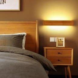 Aplice de perete din lemn în stil japonez Lampă pentru baie pentru acasă