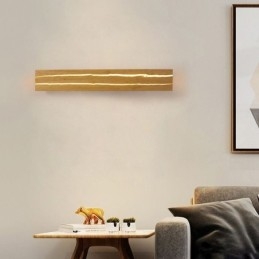 Aplică modernă din lemn pentru culoar de intrare Aplică nordică de perete de noptieră