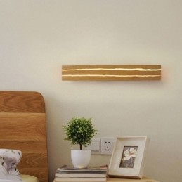 Aplică modernă din lemn pentru culoar de intrare Aplică nordică de perete de noptieră