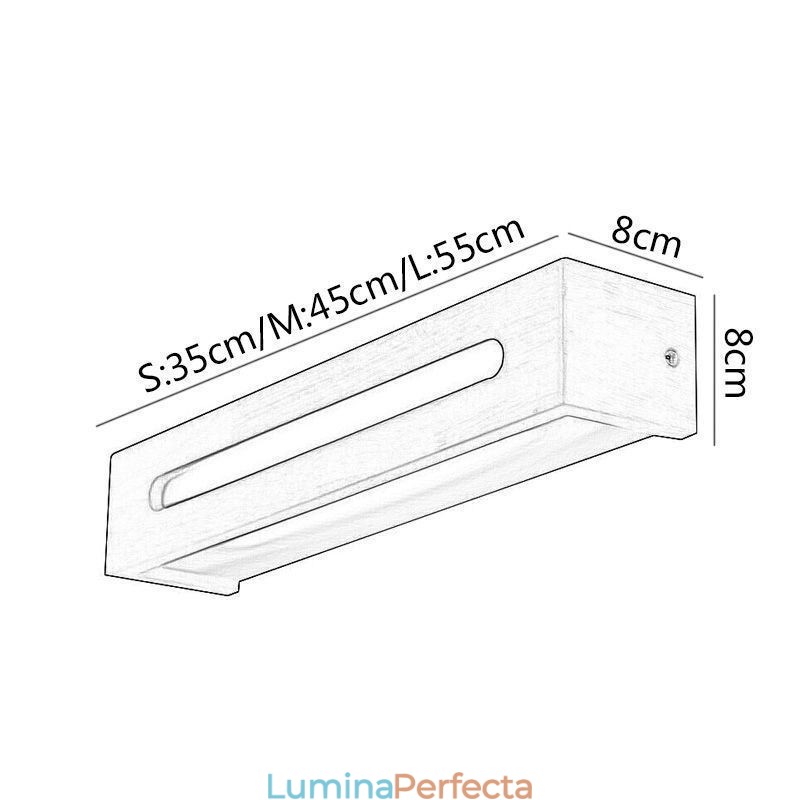 Lampă de perete modernă din lemn. Lumini de intrare pentru culoar