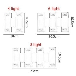 Lampă de perete impermeabilă, modernă din aluminiu, montată la suprafață, pentru veranda de grădină