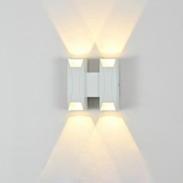 Lampă de perete impermeabilă, modernă din aluminiu, montată la suprafață, pentru veranda de grădină