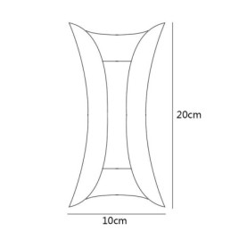 Aplică modernă, impermeabilă, pentru curte, balcon, coridor