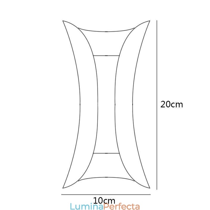 Aplică modernă, impermeabilă, pentru curte, balcon, coridor
