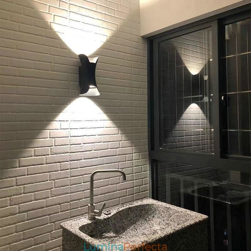 Aplică modernă, impermeabilă, pentru curte, balcon, coridor