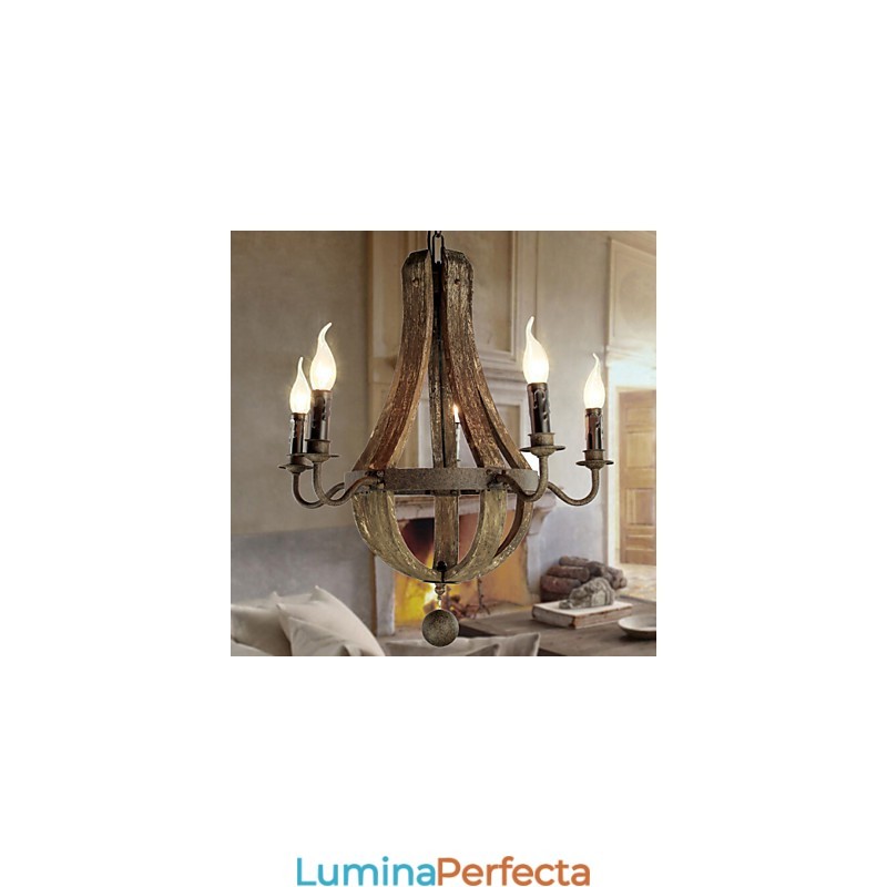 Candelabru 5 lumini Vintage Retro Country Living Dining Metal