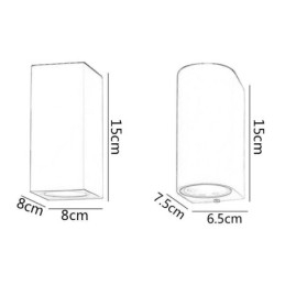 Aplică de perete modernă, simplă, din aluminiu, pentru interior