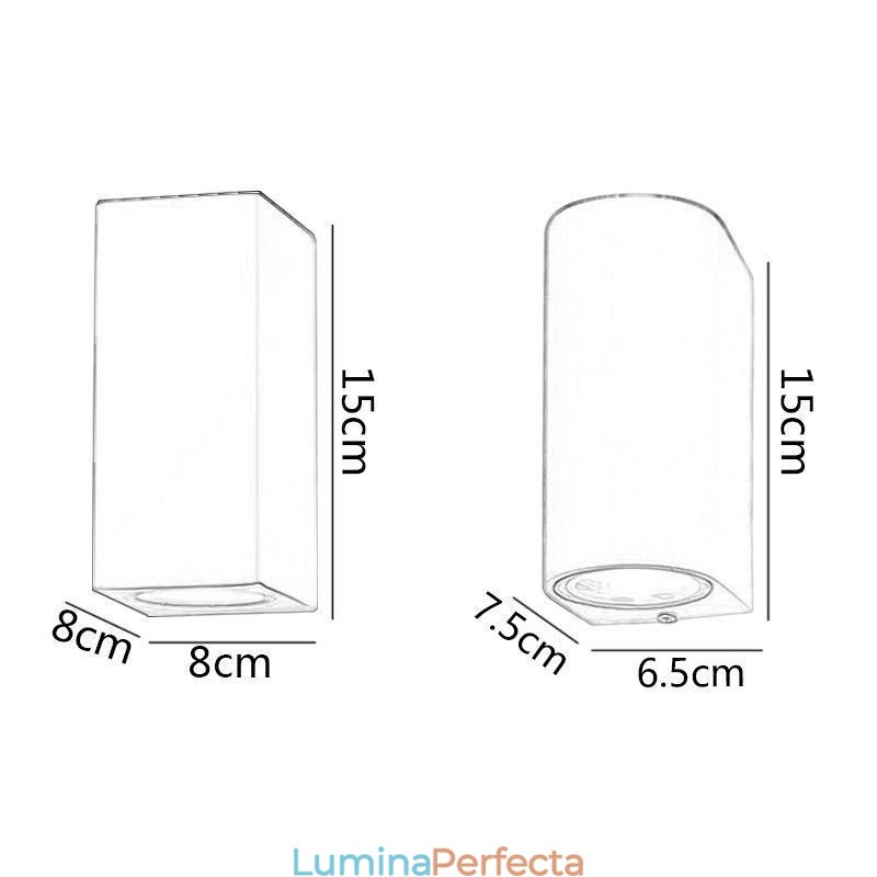 Aplică de perete modernă, simplă, din aluminiu, pentru interior