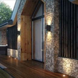 Aplică de perete modernă, simplă, din aluminiu, pentru interior