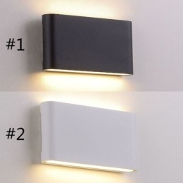 Aplică de perete impermeabilă, modernă, simplă, din aluminiu, pentru interior